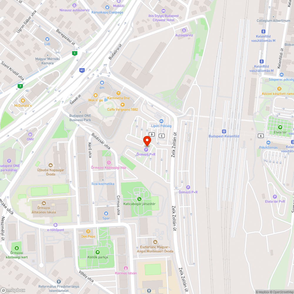 Eladó, érvénytelen műszakis verda az őrmezei megaparkolóban bejelentés helye