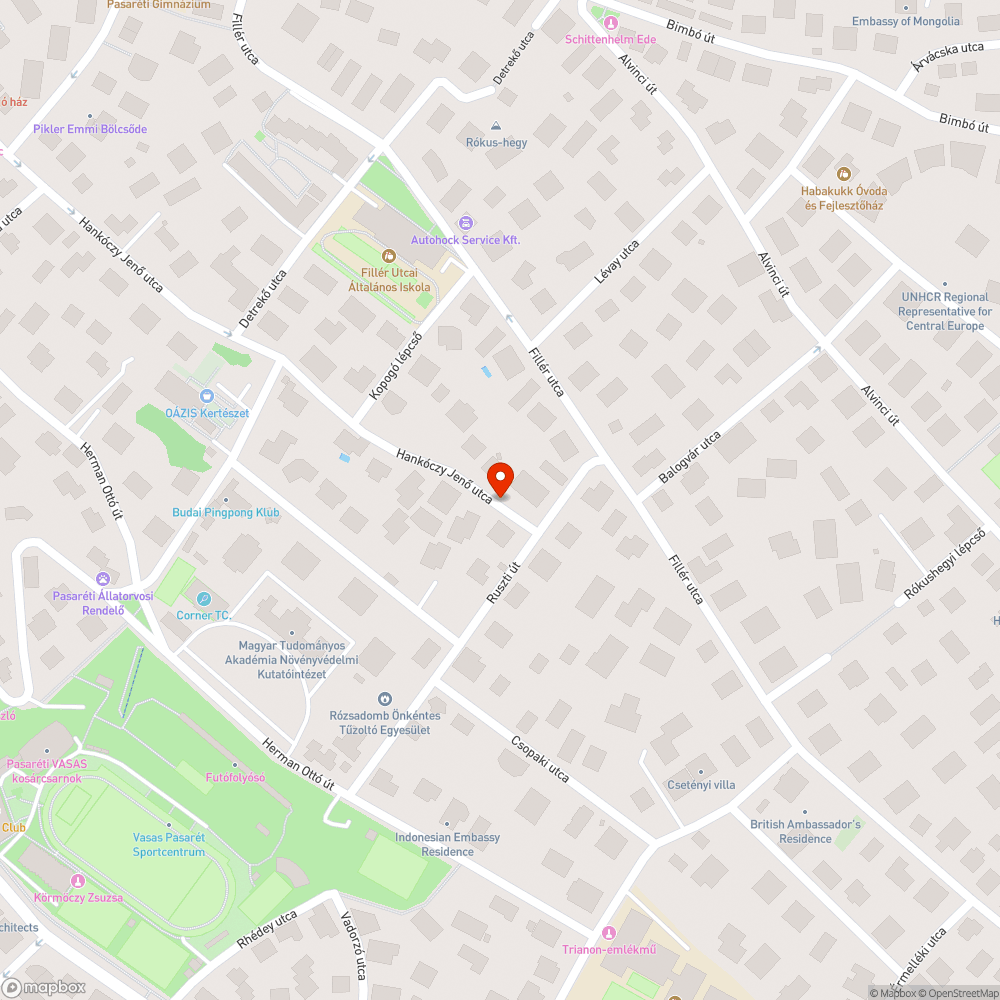 Nagyméretű kátyú bejelentés helye