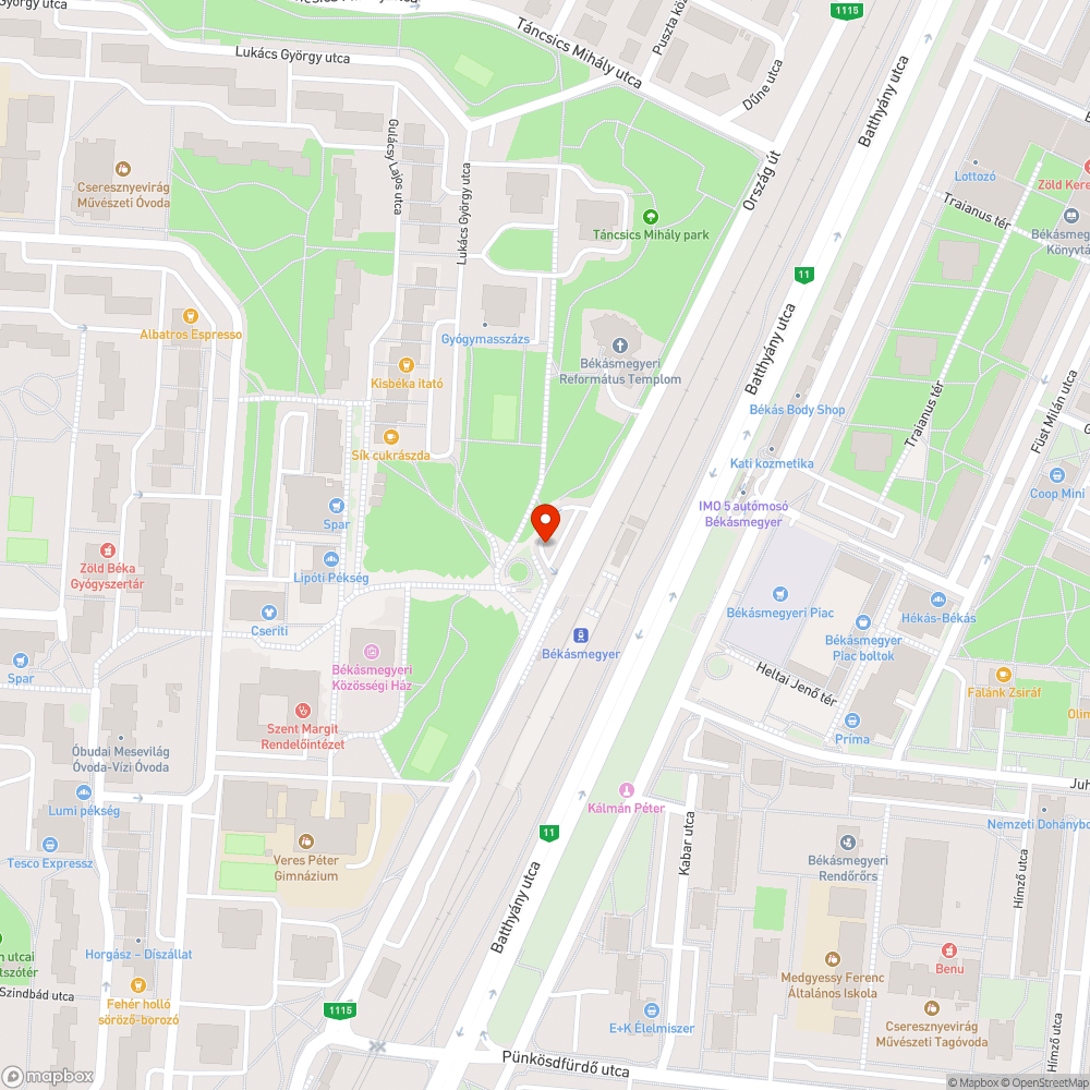 Graffitik bejelentés helye