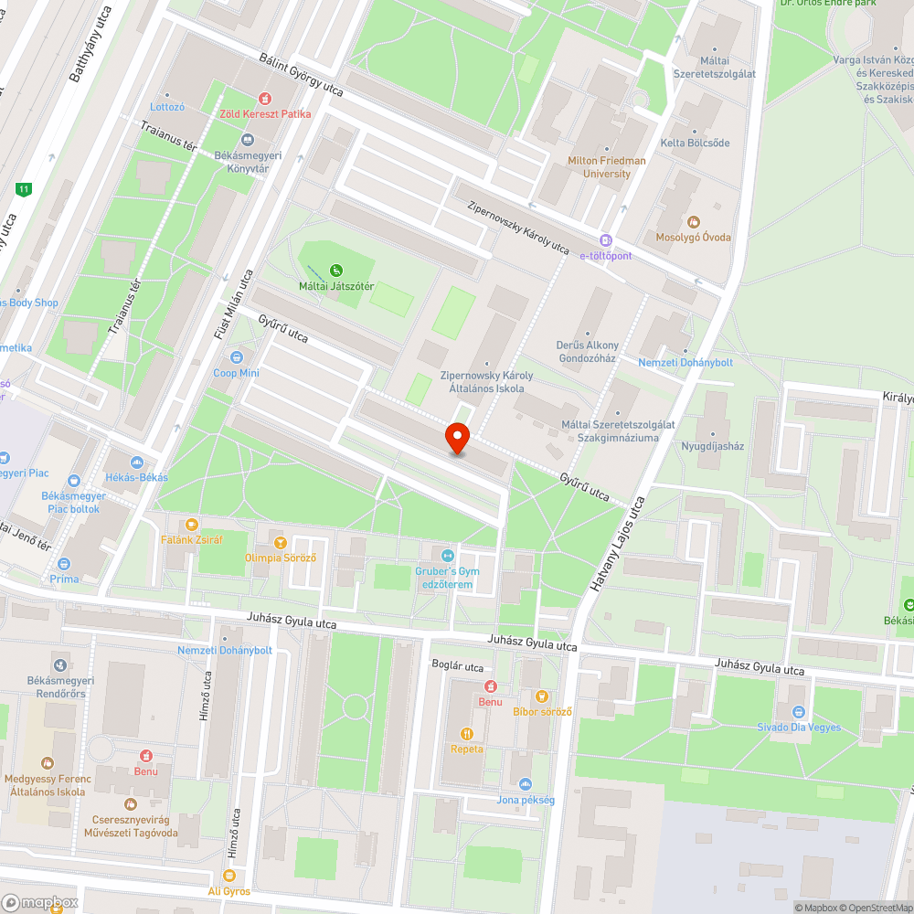 Kiégett lámpa bejelentés helye