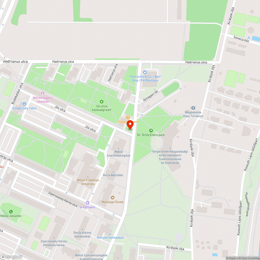 Graffiti bejelentés helye