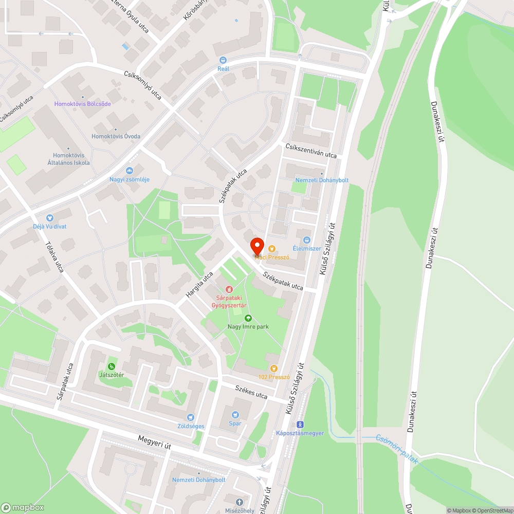 Elhagyott Lanos bejelentés helye