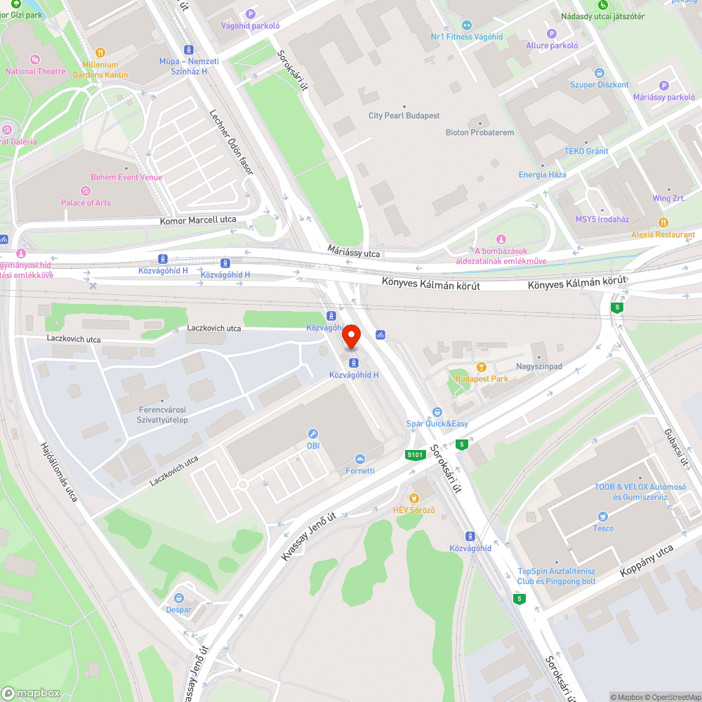 Kiégett lámpa bejelentés helye