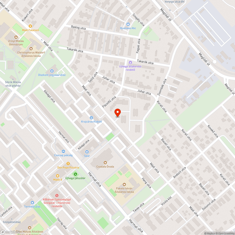 Egy kupac szemèt bejelentés helye