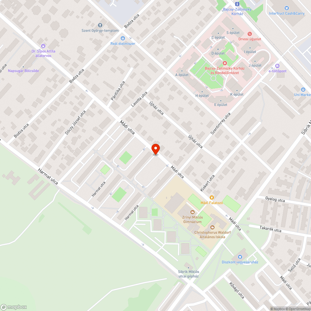 Fenyőfák (2.) bejelentés helye