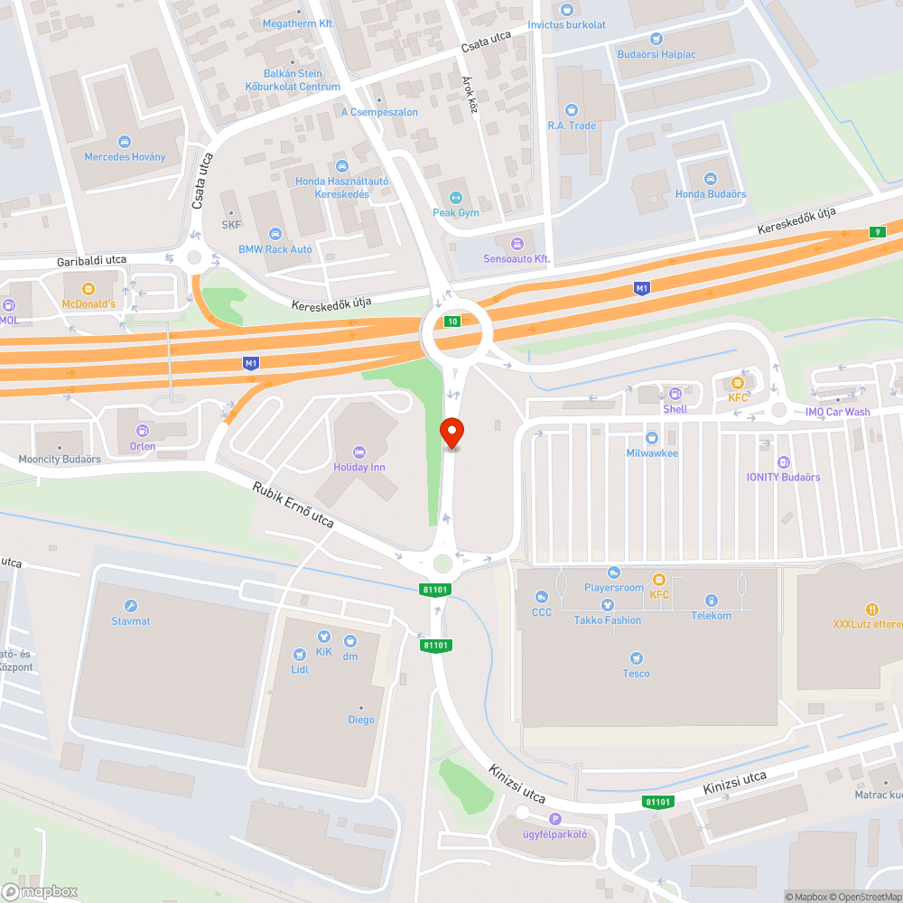 Megsüllyedt fedlap bejelentés helye