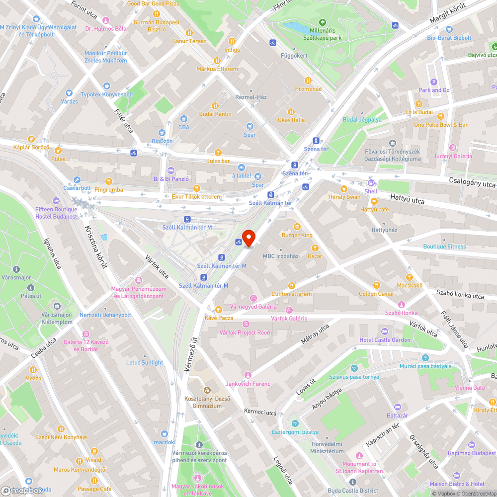 Lezárt parkolóhelyek bejelentés helye