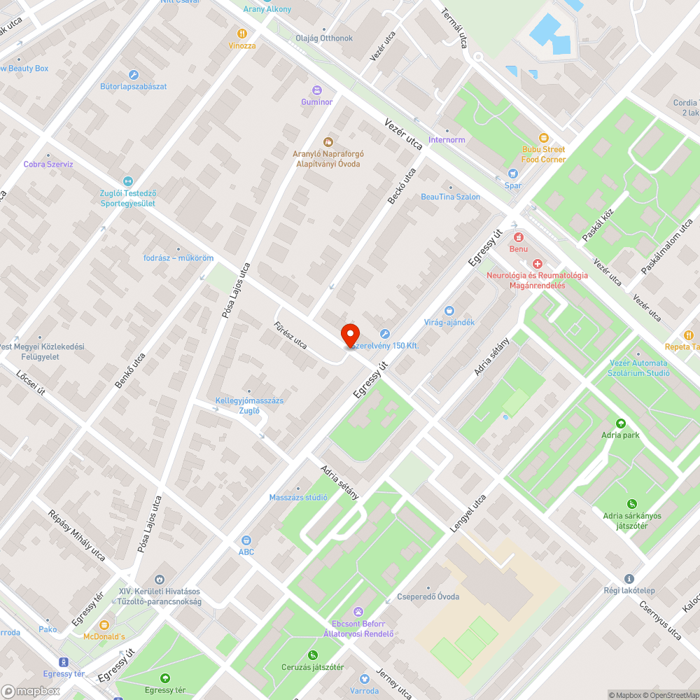 Kidöntött szemetes bejelentés helye