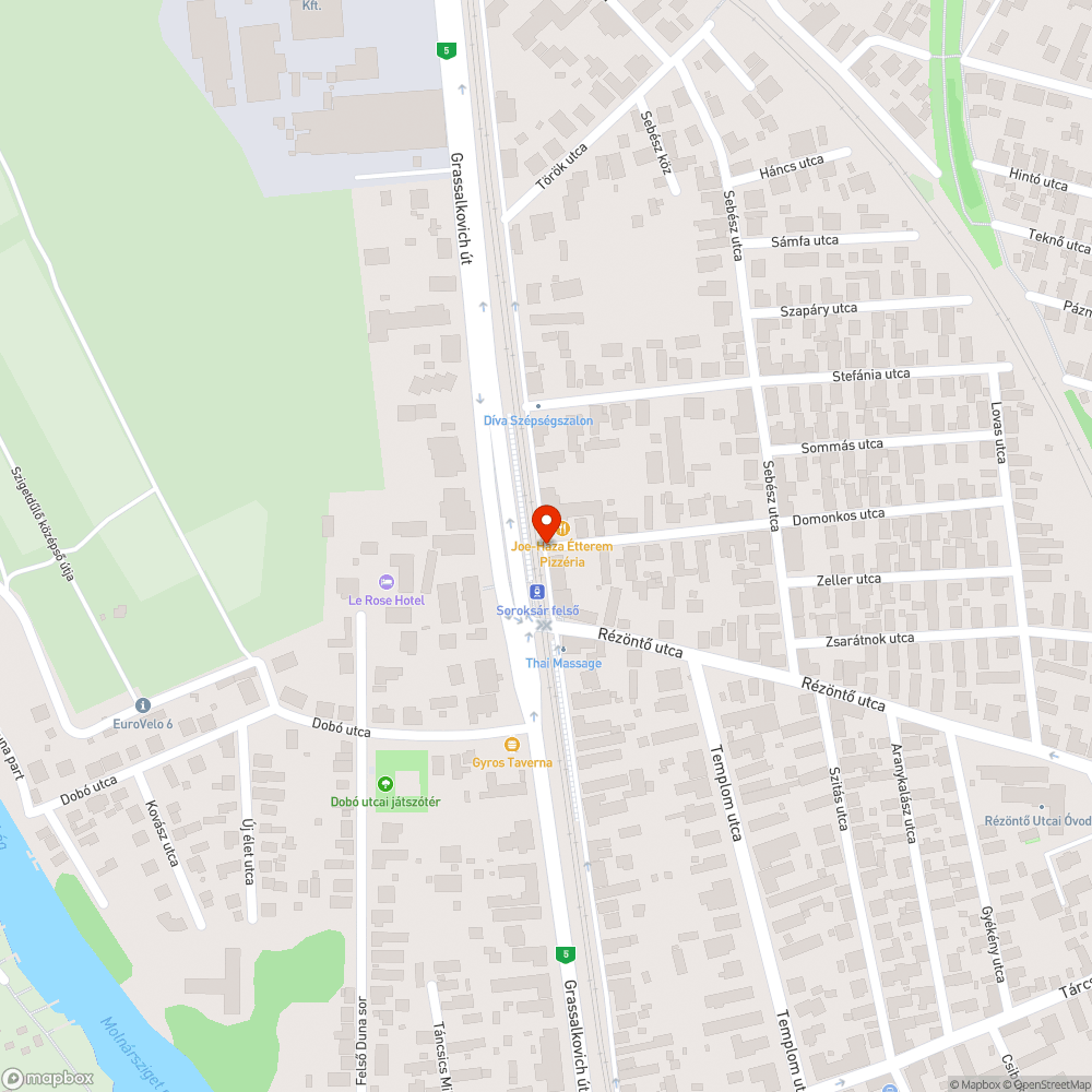 Közterületi kukák elhelyezkedése, Sorosksár-felső bejelentés helye