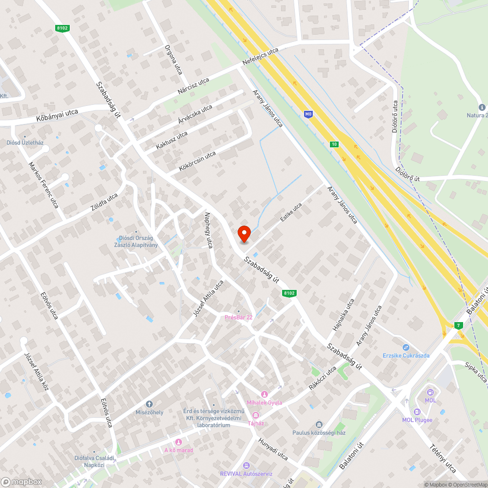 Csatornarács megsüllyedt bejelentés helye