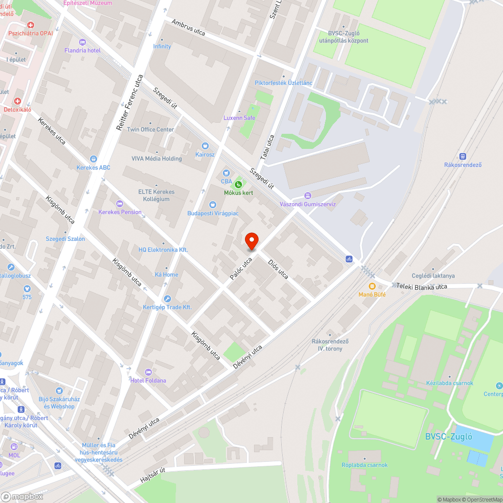 Üvegek, levelek bejelentés helye