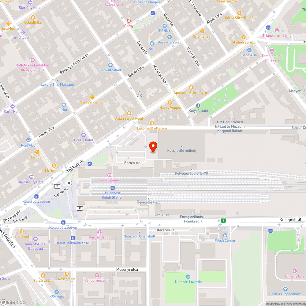 Üres fahely bejelentés helye