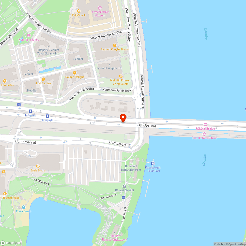 Egy hatalmas kráter-kátyú a hídon bejelentés helye