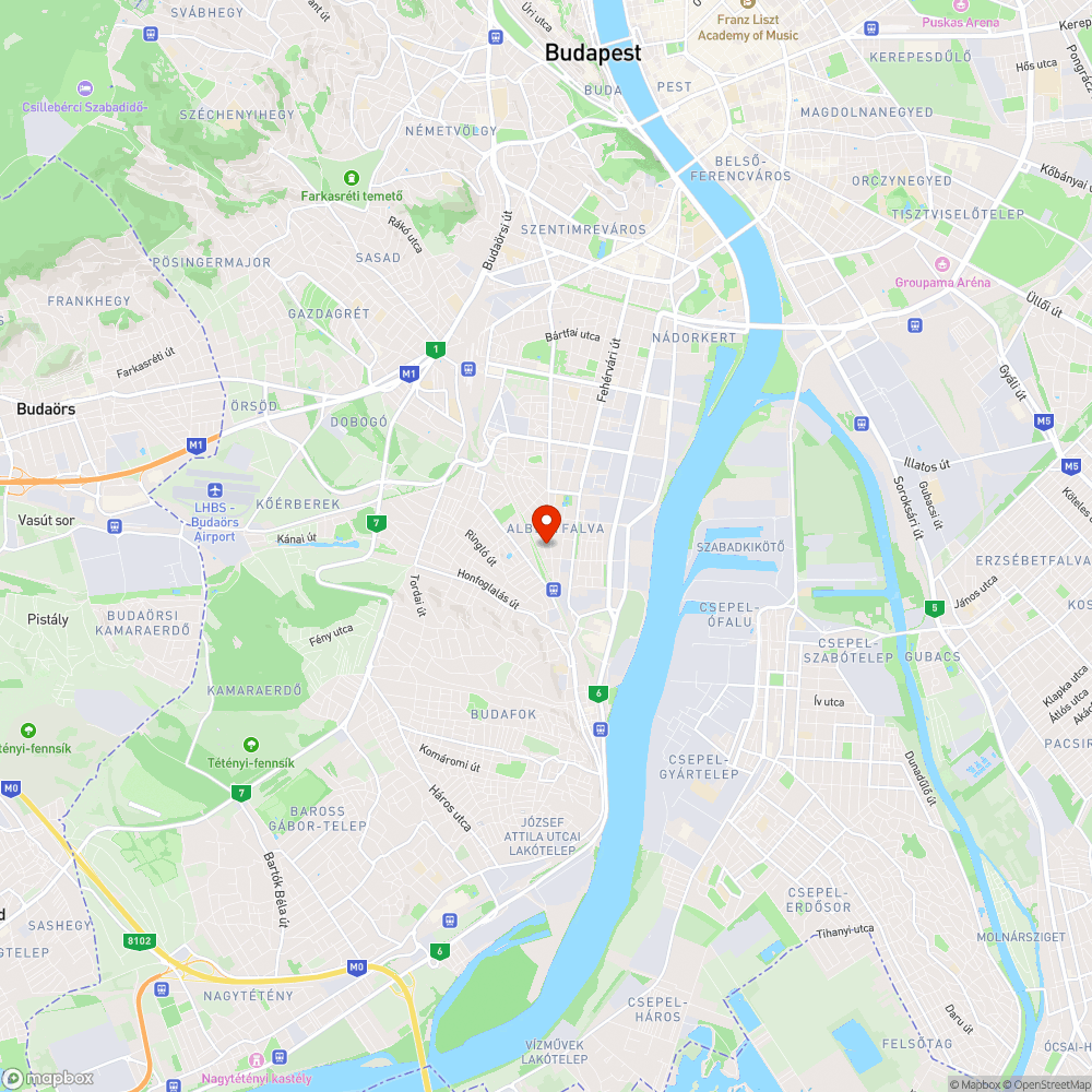 Teljesen kiüregesedett törzsű, veszélyes akácfatorzó bejelentés helye