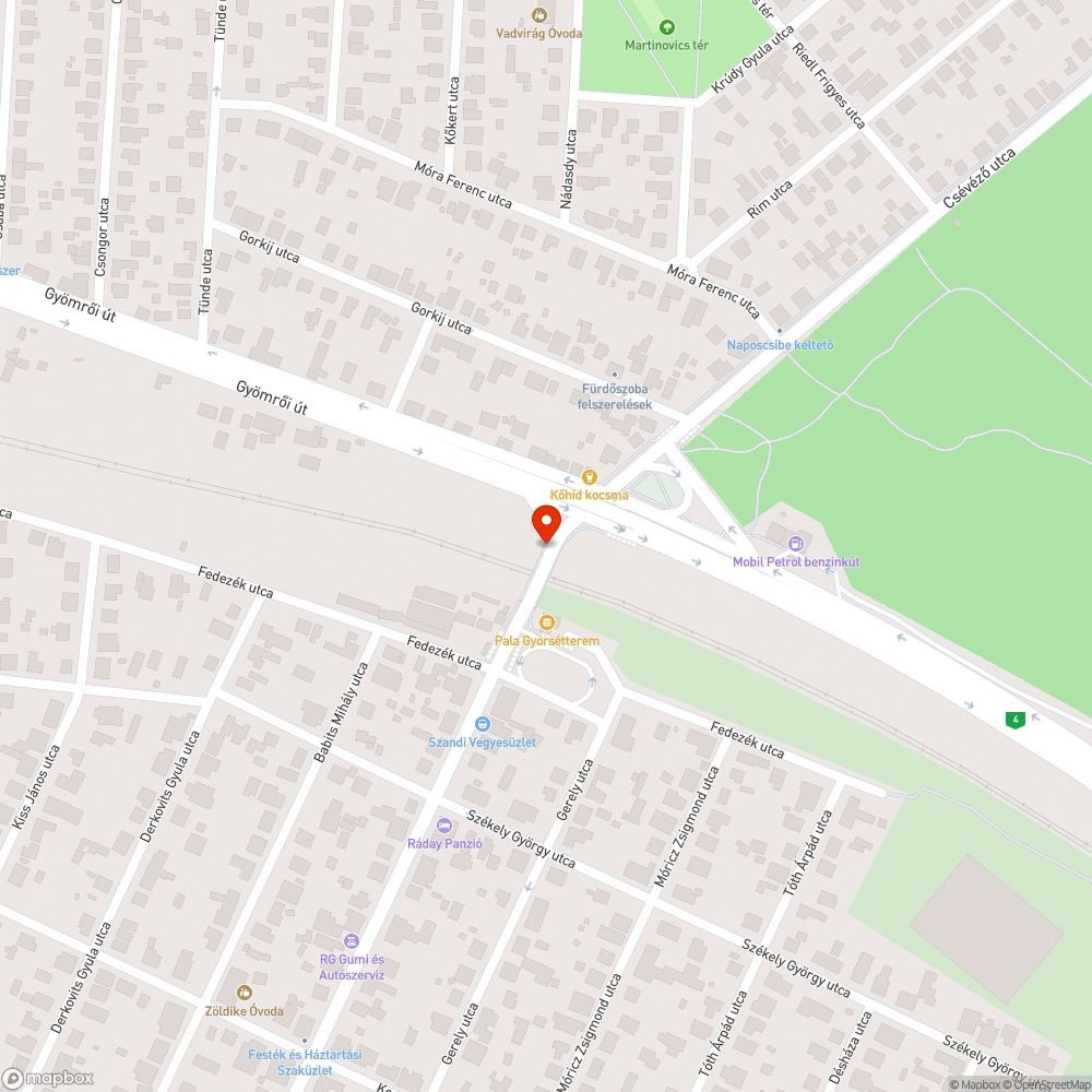 Torlódás bejelentés helye