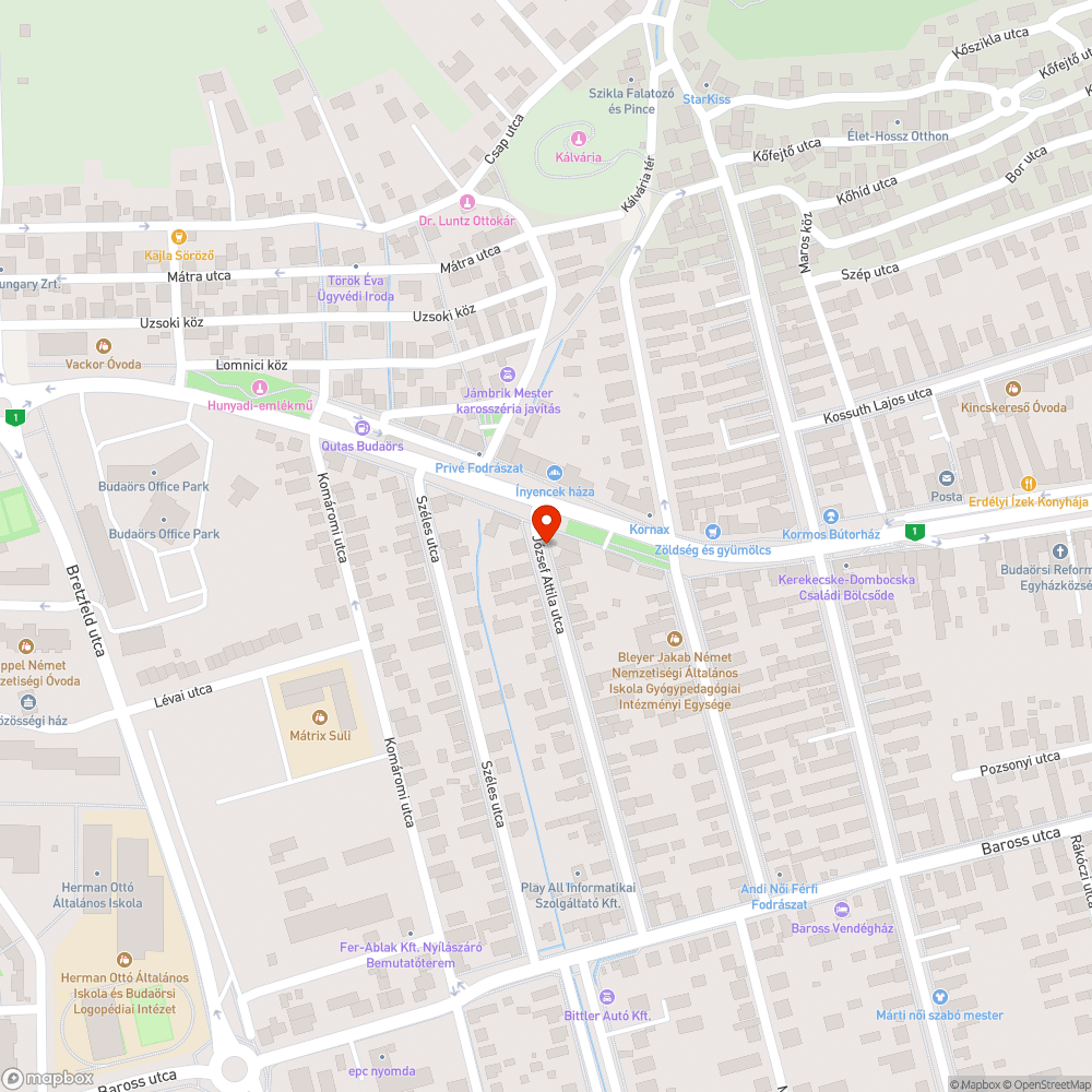 Matricás, graffitis szekrény bejelentés helye