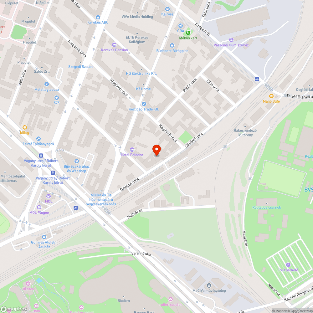 Veszélyes avar a kerékpárúton bejelentés helye