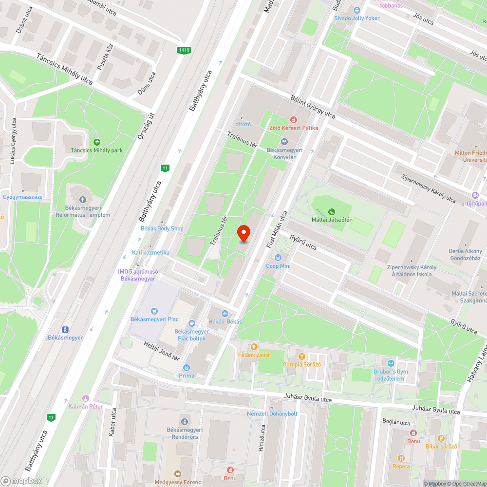 Kátyú bejelentés helye