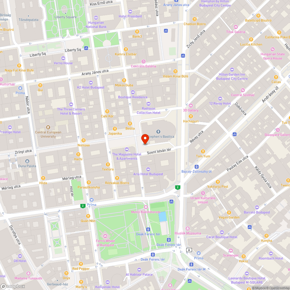 Szent István tér bejelentés helye