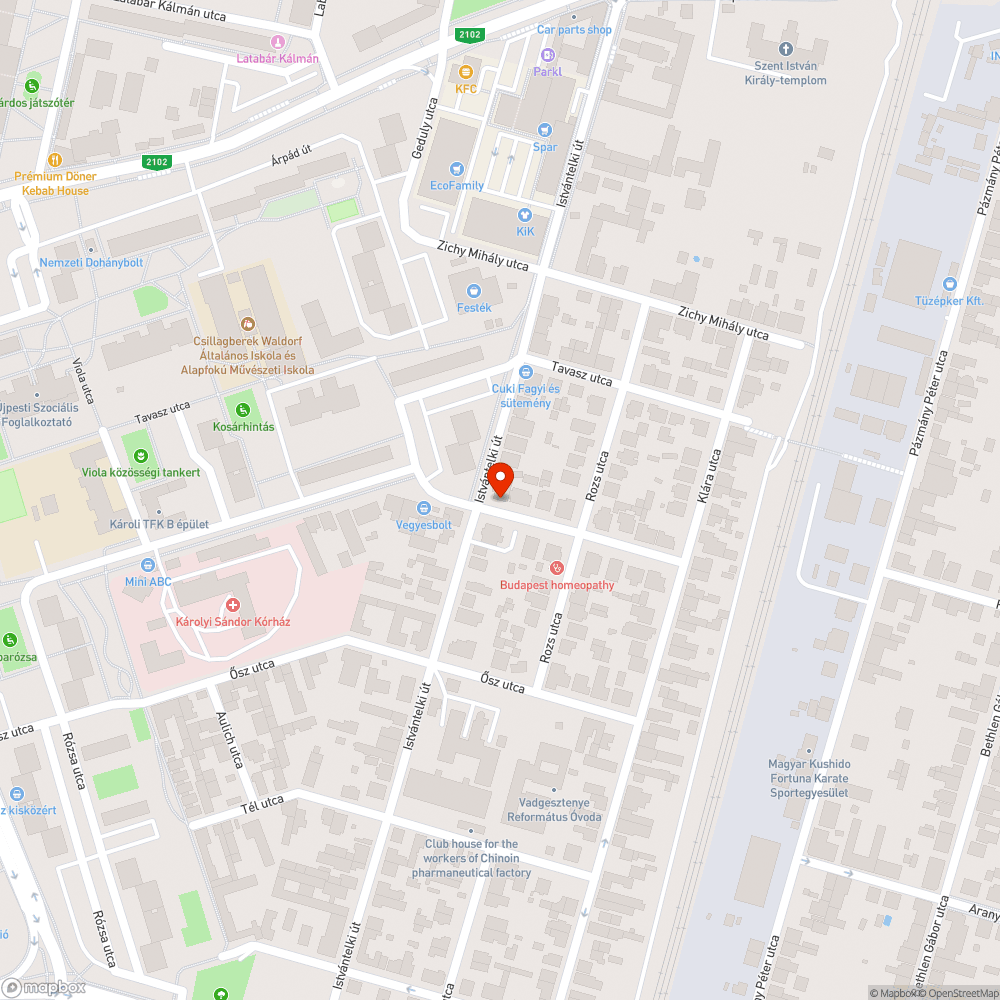 Elhagyott jármű bejelentés helye