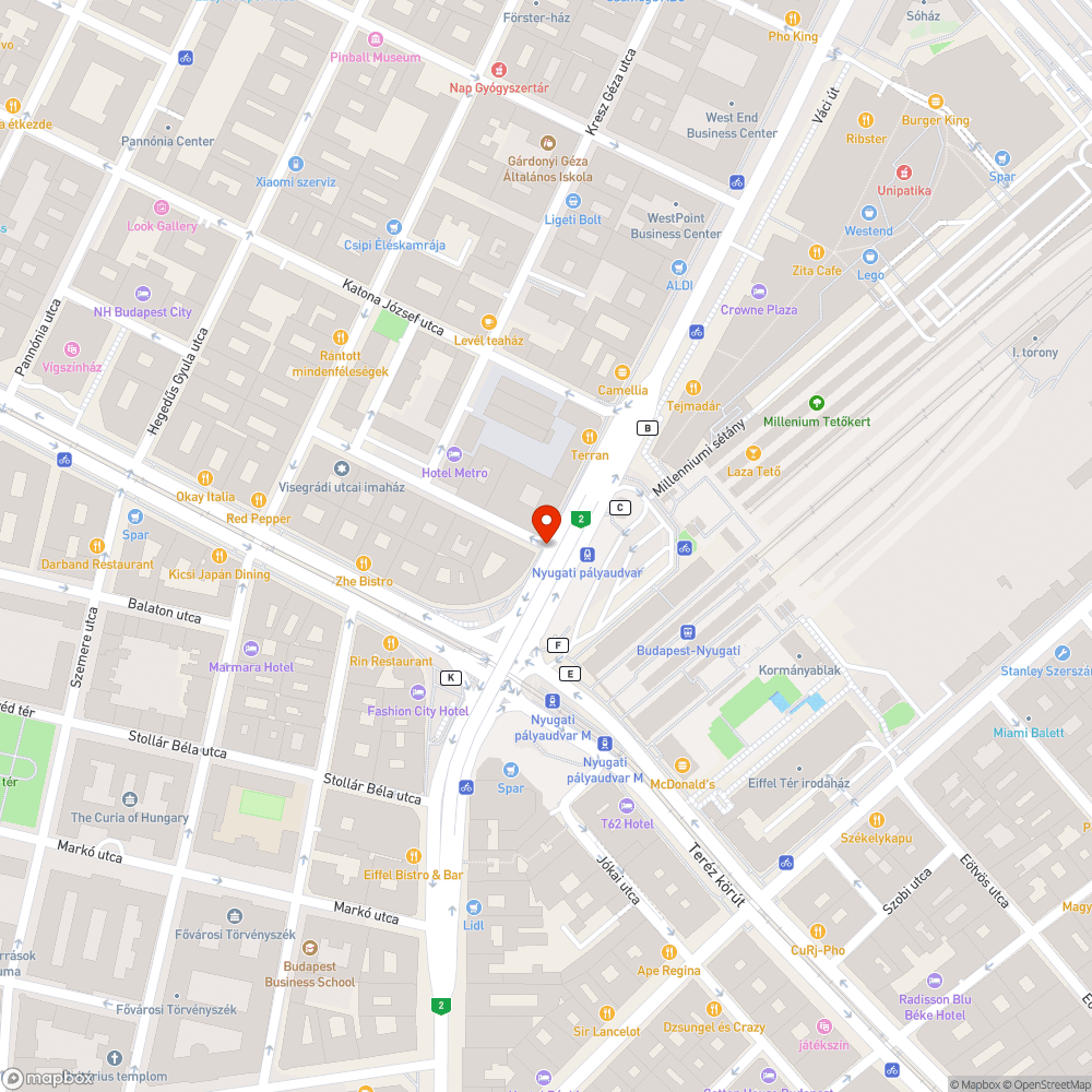 XIII. Váci út - Kádár utca sarka bejelentés helye