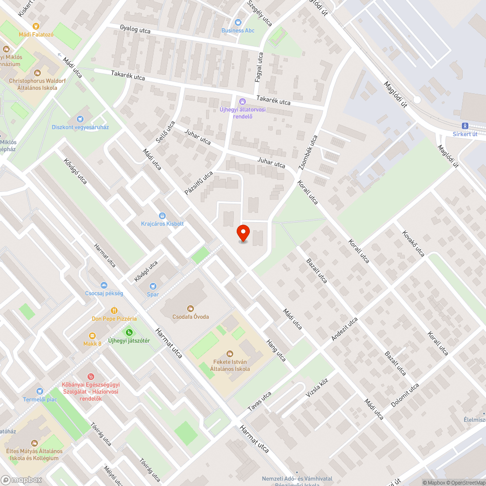 Egy kupac szemèt bejelentés helye