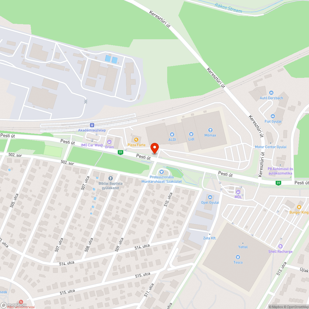 Rossz átkelőgomb bejelentés helye