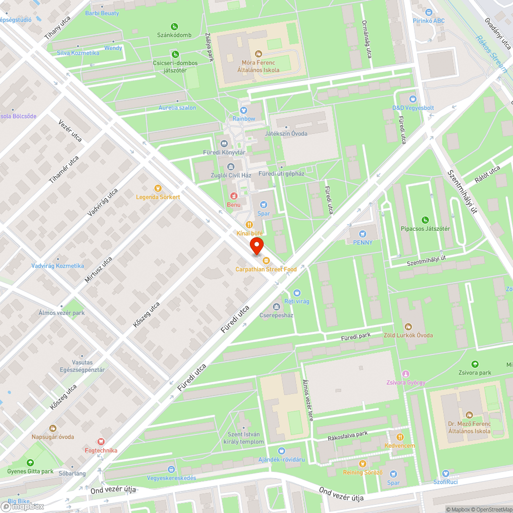 Vezér utcai felsővezetéktartók bejelentés helye