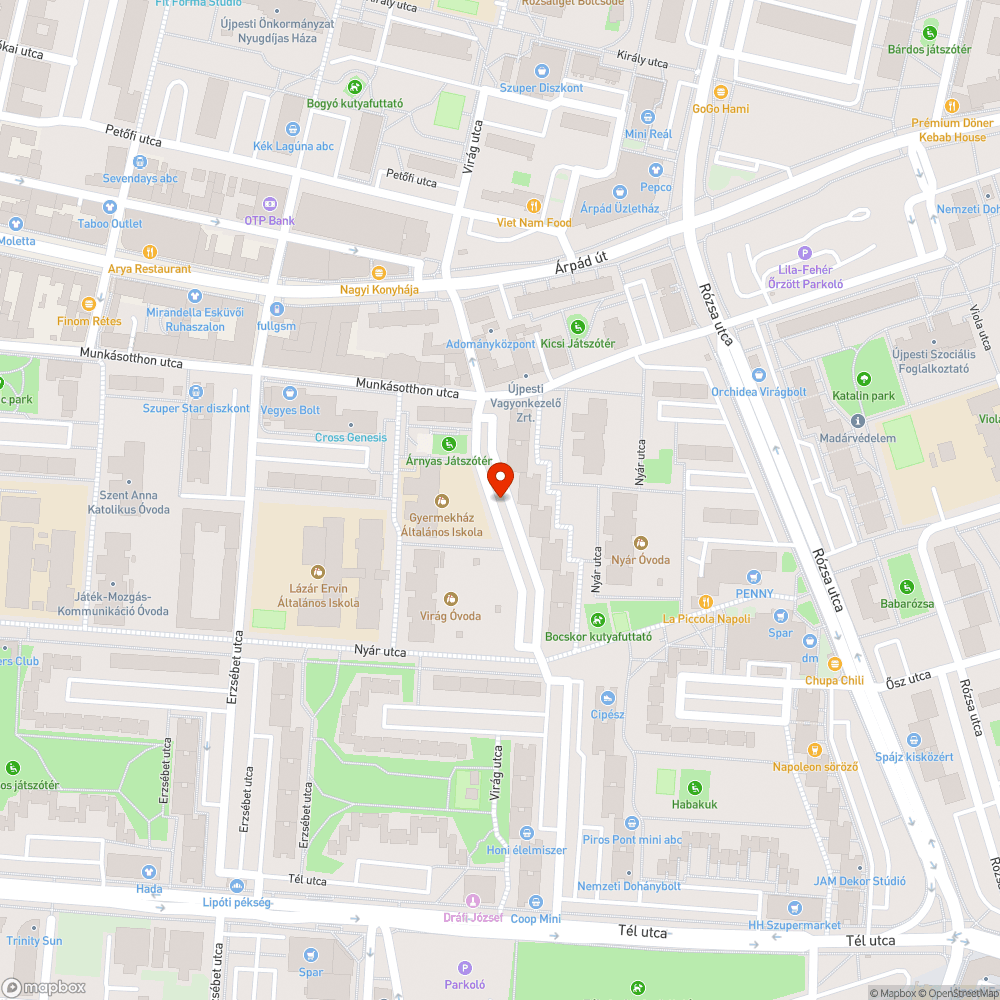 Kátyú bejelentés helye