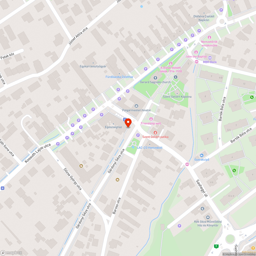 Lerongyolódott babaköszöntő bejelentés helye