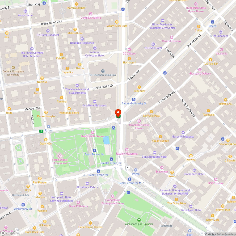 Kátyú a zebrán bejelentés helye