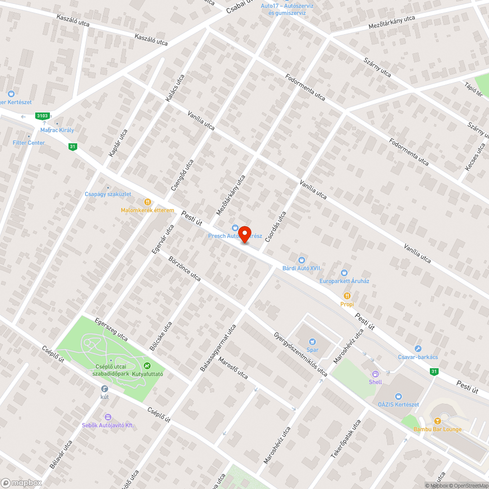 Buszmegállóban lévő pad bejelentés helye