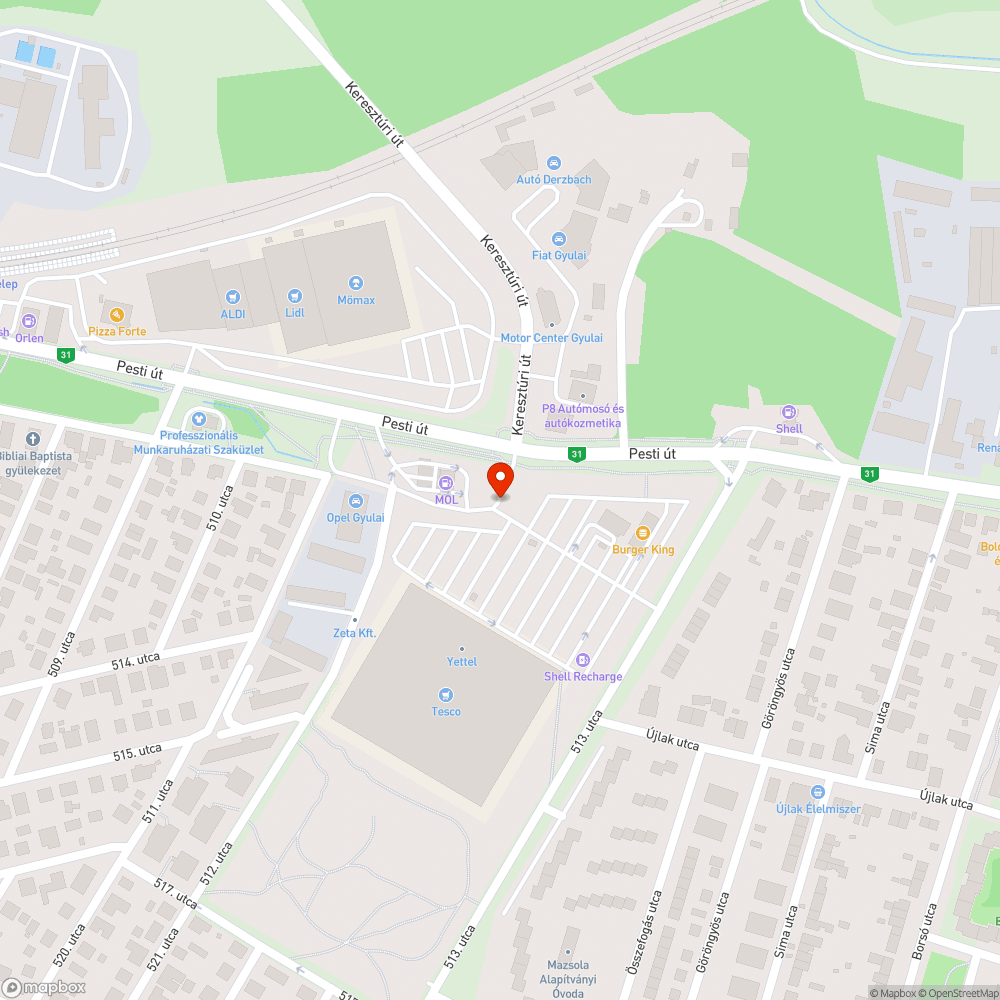 Közlekedési tábla hiánya miatti balesetveszély bejelentés helye