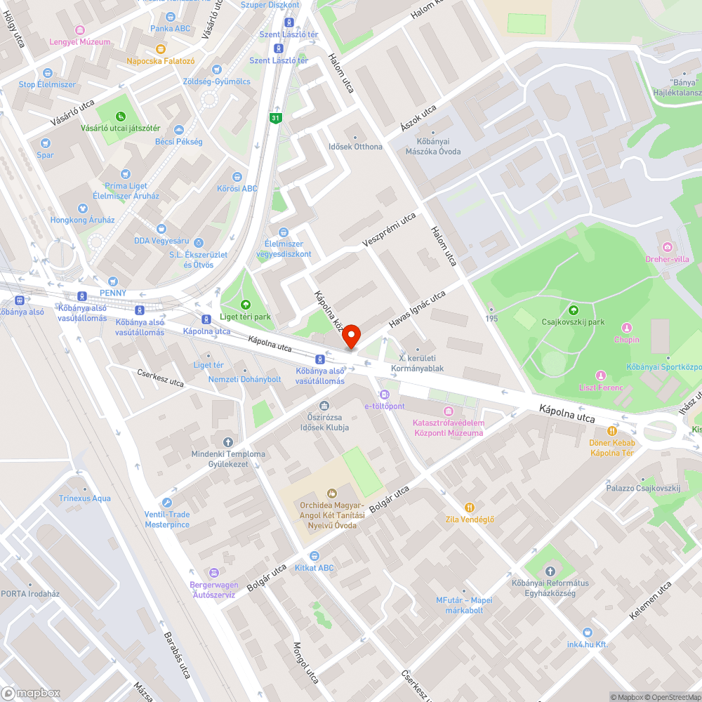 Bunkó parkolás bejelentés helye