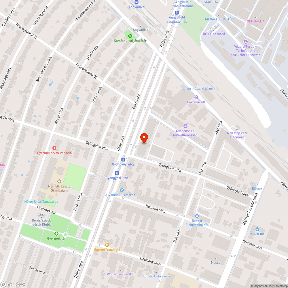 Balesetveszélyes Telekom szekrény bejelentés helye