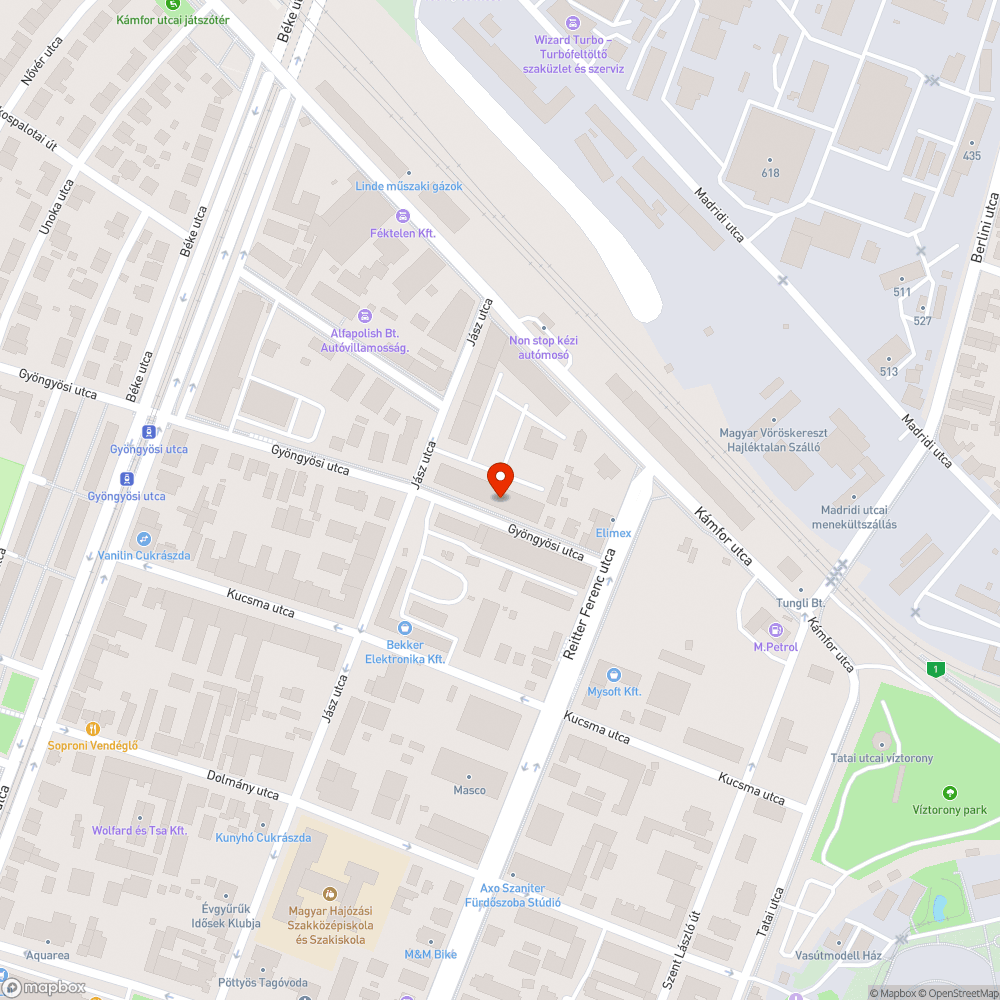 Járdába süllyedő Telekomos szekrények bejelentés helye