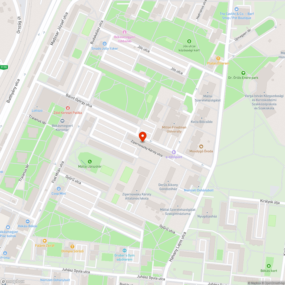 Kiégett lámpa bejelentés helye