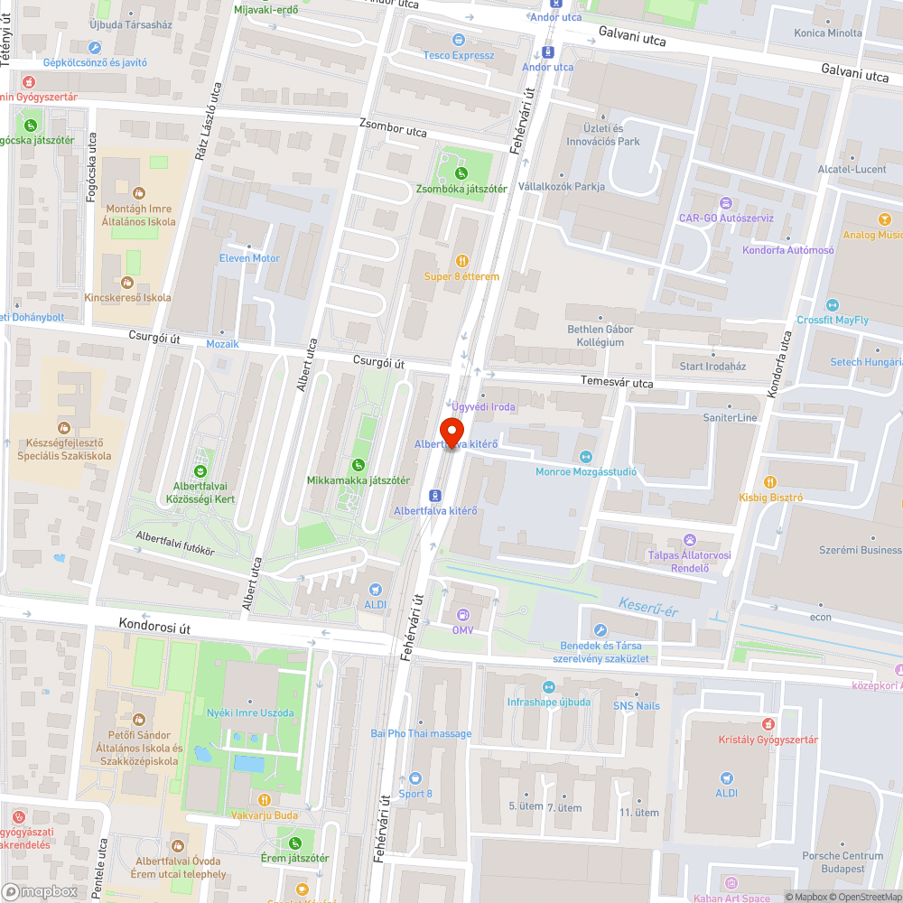 Graffitis utasváró - Albertfalva kitérő bejelentés helye