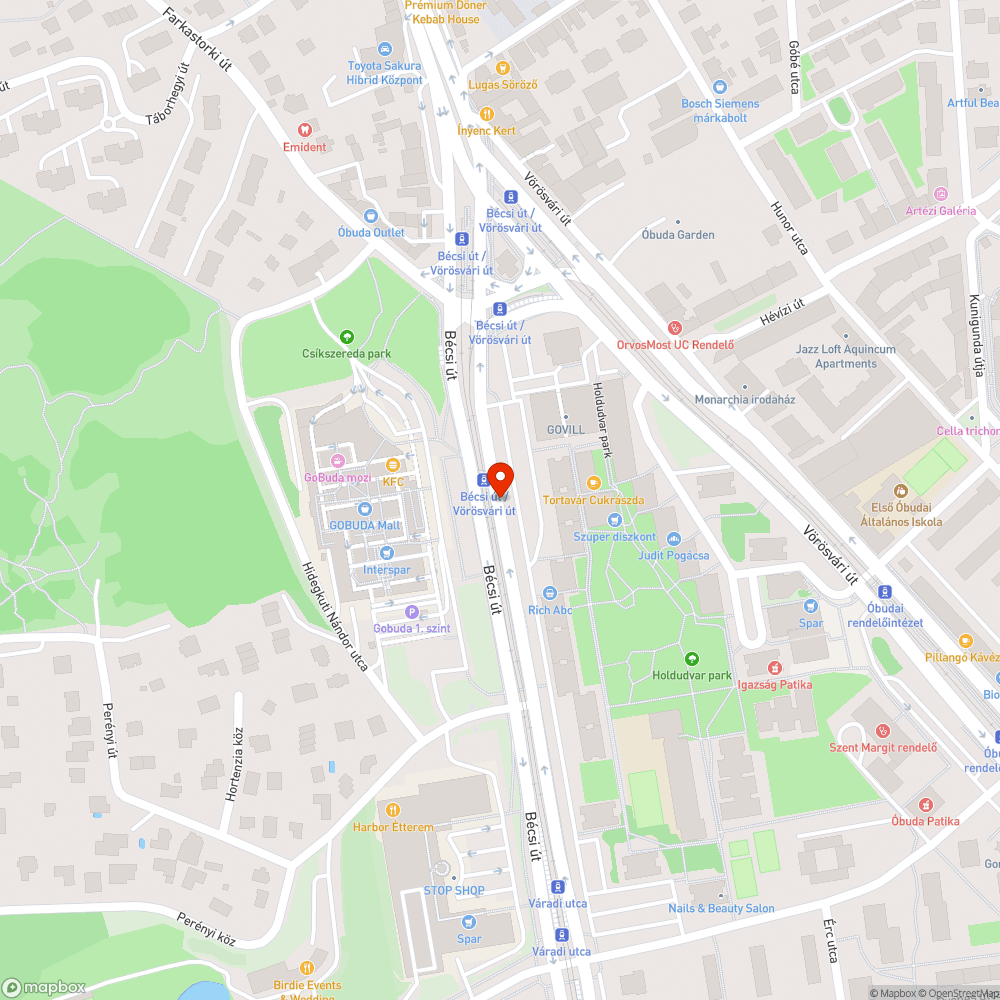 Leeső félbe lévő táblák bejelentés helye