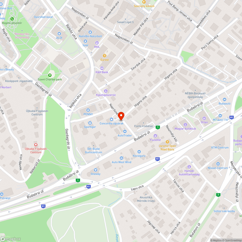 Feltört járda bejelentés helye