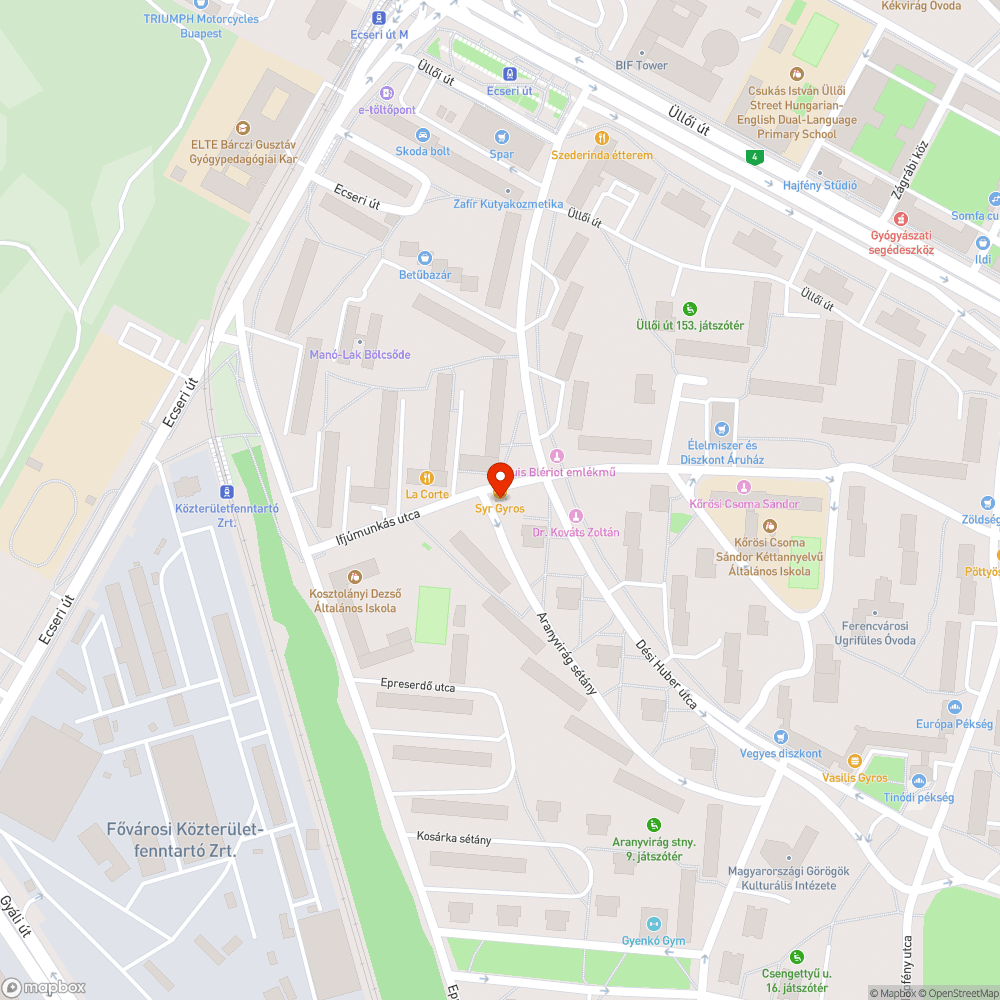 Elhagyott jármű bejelentés helye