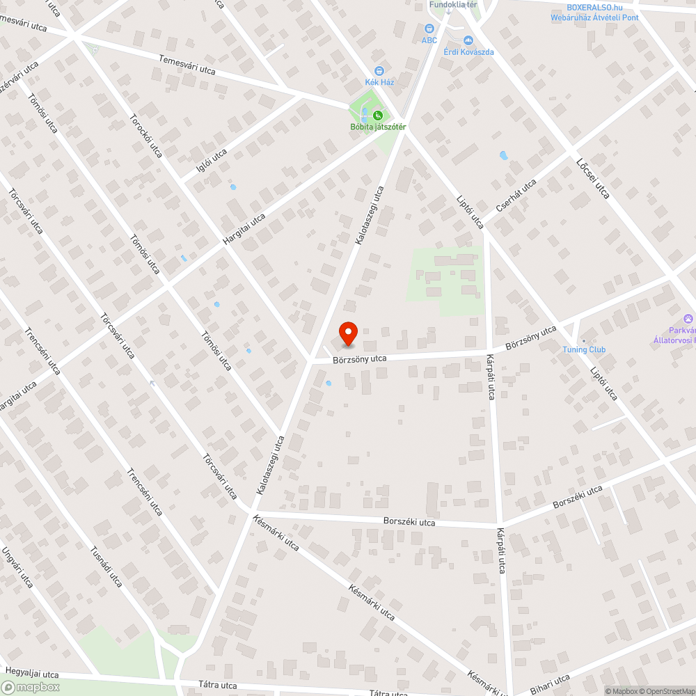 Több méter hosszú úthiba bejelentés helye