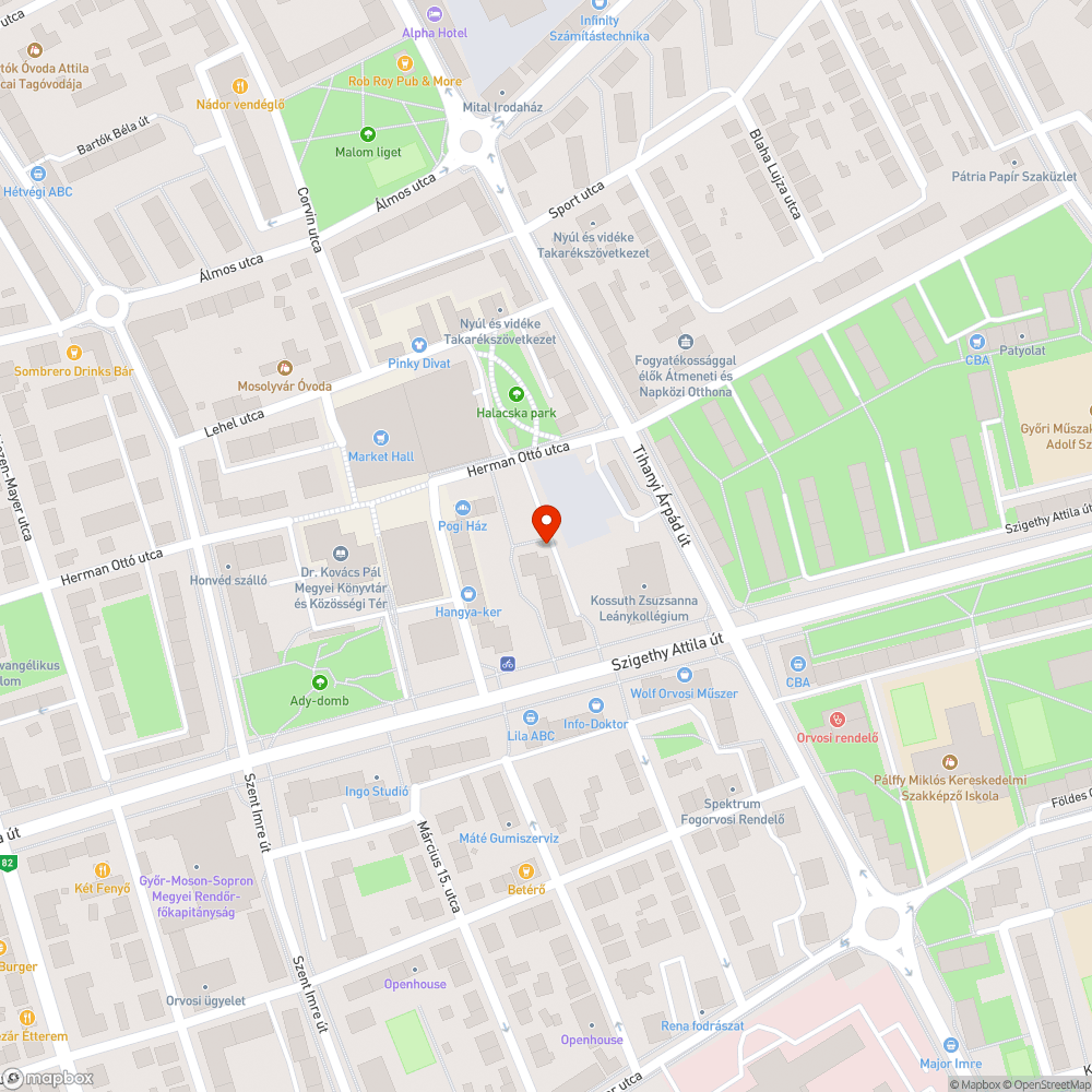 Elhagyott jarmű bejelentés helye