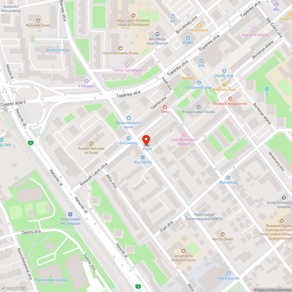 Botlásveszélyes közmű fedlap bejelentés helye