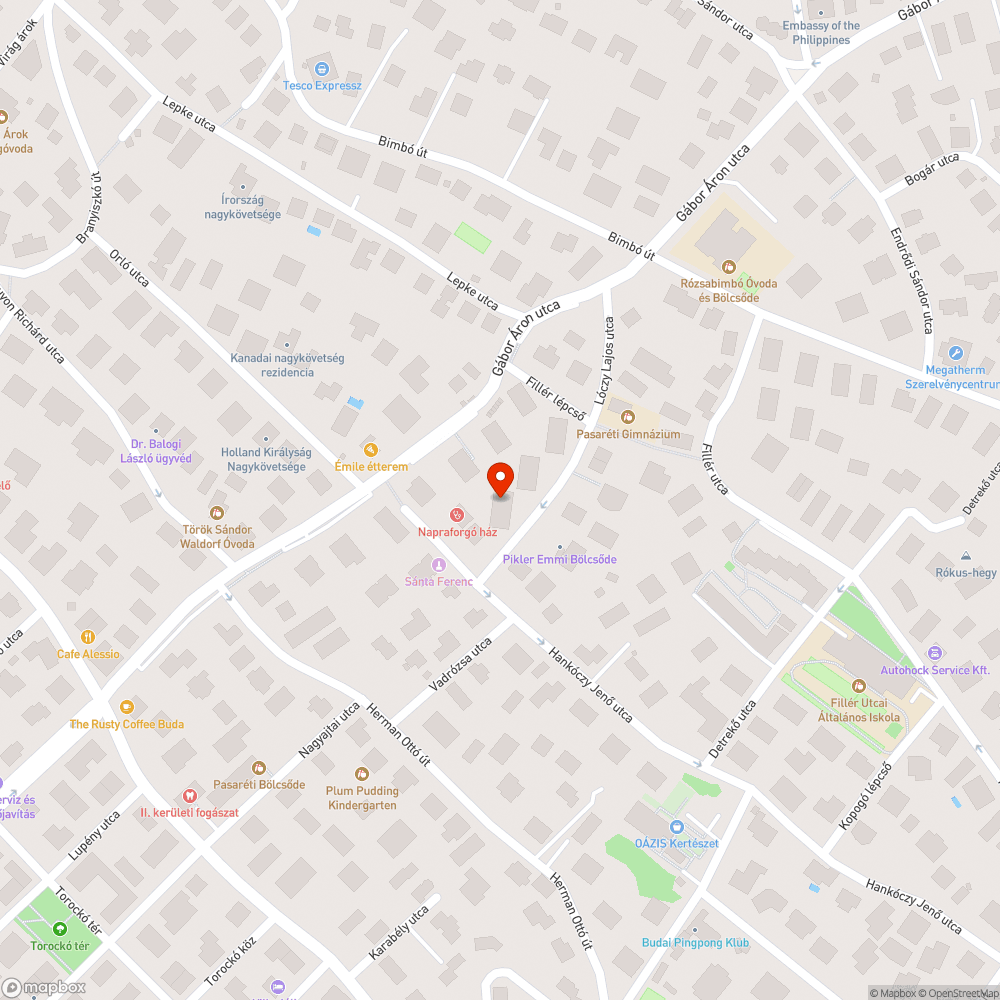 Nagyméretű mély kátyú bejelentés helye