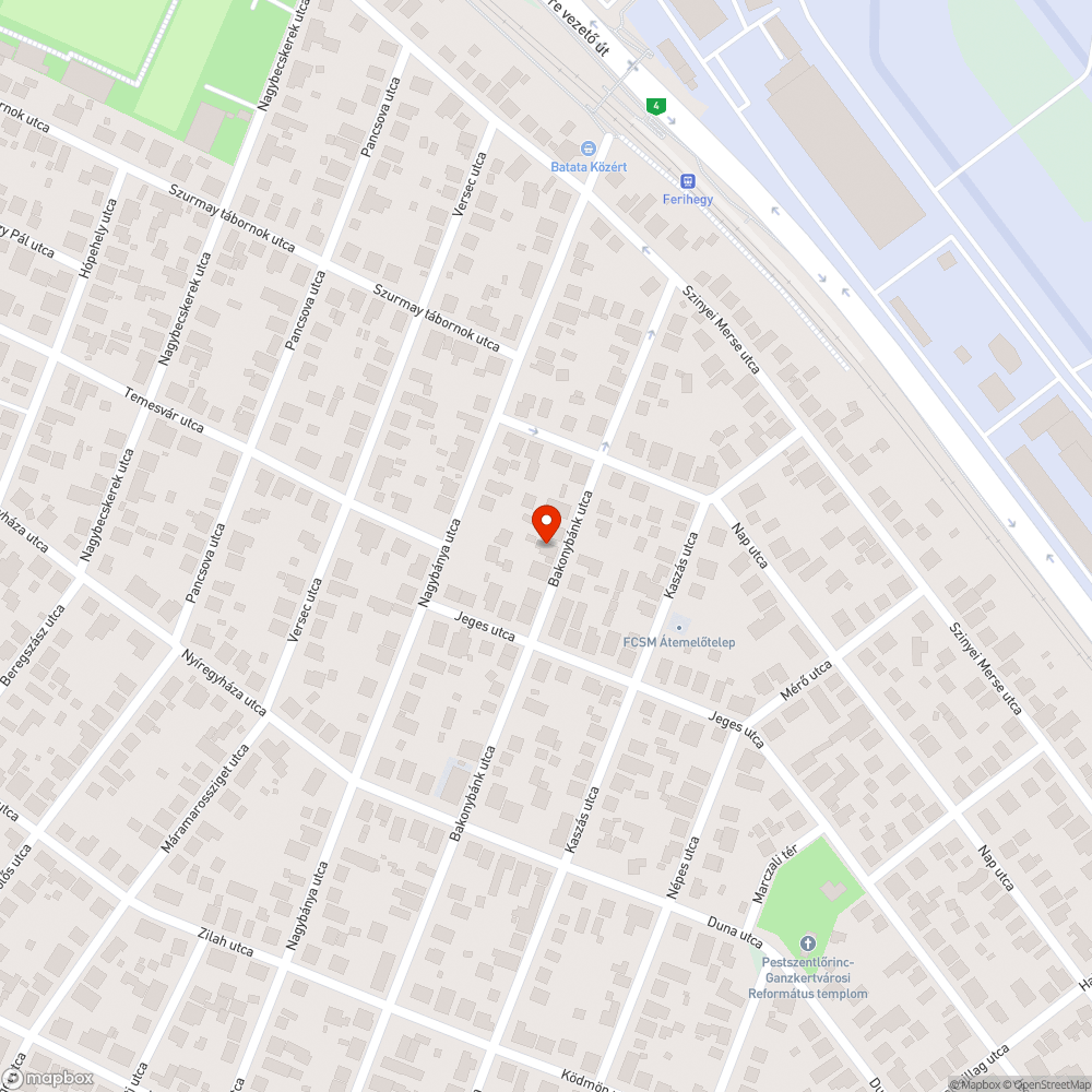 Sérült járda a Telekomos fedlap körül bejelentés helye