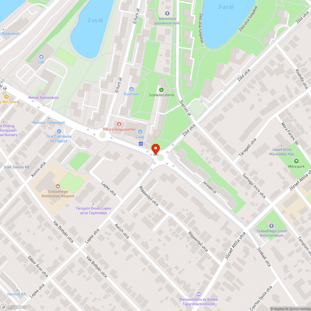 Kidöntött közlekedési tábla a Jereváni úton bejelentés helye