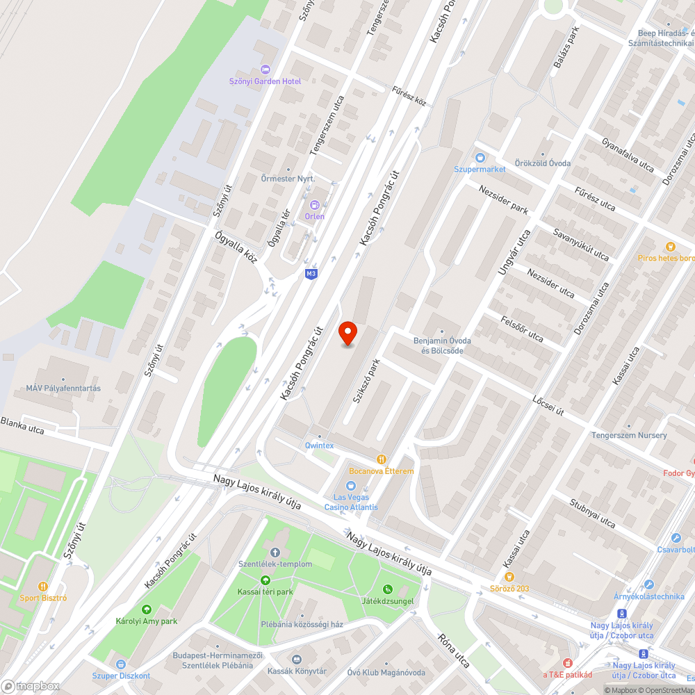 Kidőlt fa bejelentés helye