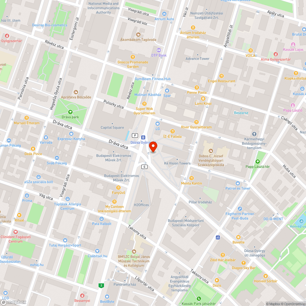 1134 Váci út 29. citydekor óra bejelentés helye