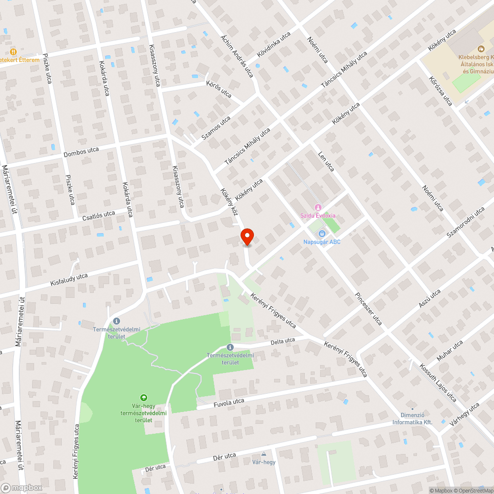 Kisebb kráter, megsüllyedt útfelület bejelentés helye